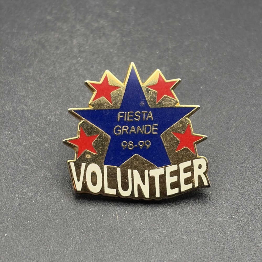 Fiesta Grande 1998-1999 Volunteer Star Lapel Hat Pin